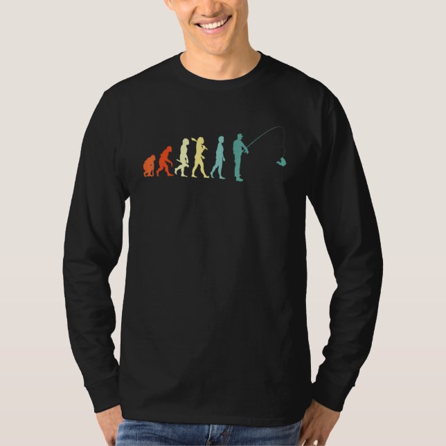 Camiseta Pesca de peces en evolución (Anverso)