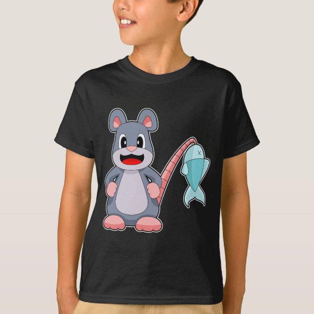 Camiseta Pesca de peces para pescadores de ratón (Anverso)