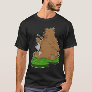 Camiseta Pesca de peces Pescadores de Oso