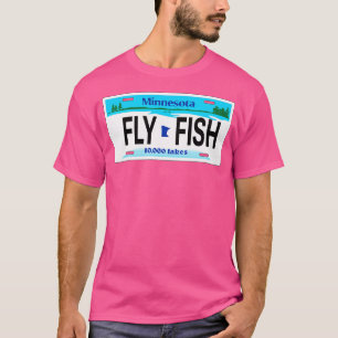 Camiseta Pesca de peces Ríos Minnesota Mn Placa De Licencia