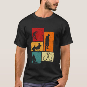 Camiseta Pesca de Peces Vintage Retro Para Hombres Mujeres 