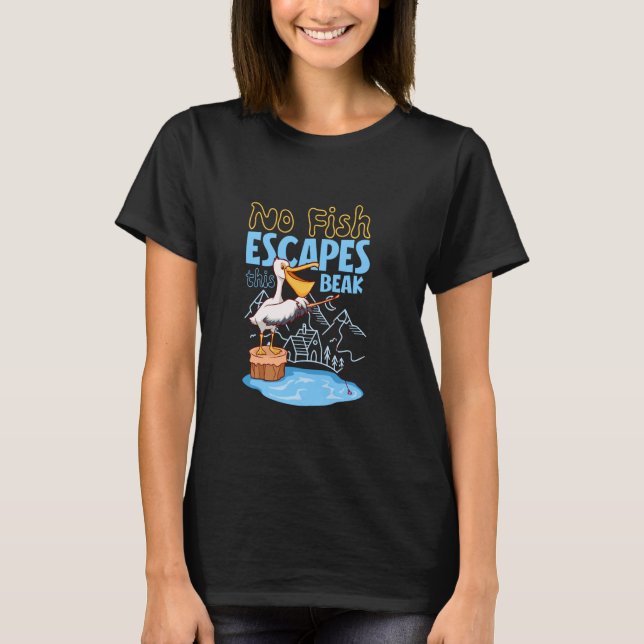 Camiseta Pesca de pelícano (Anverso)