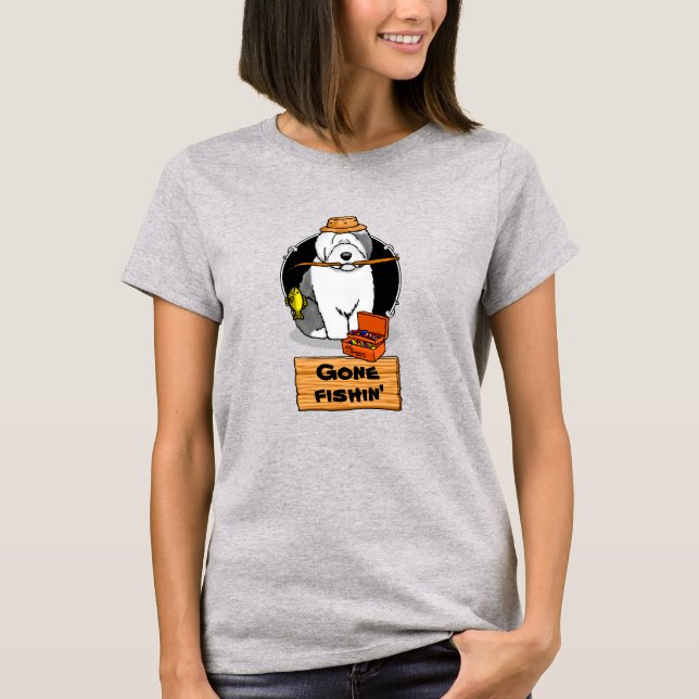 Camiseta Pesca de perro perro perro de perro de perro de pe (Anverso)