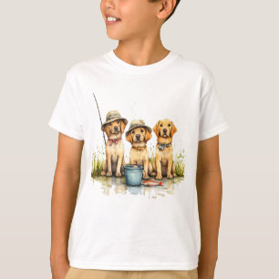Camiseta Pesca de perros recuperadores de labradores