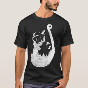 Camiseta Pesca De Pescado En Peces Con Pescado Perro Y Pato