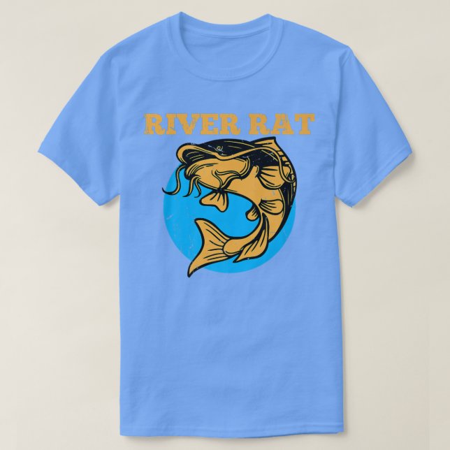 Camiseta Pesca de pescado Guay del río de la pesca  (Diseño del anverso)