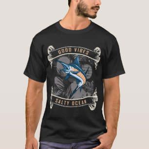 Camiseta Pesca de pescador en el océano marino