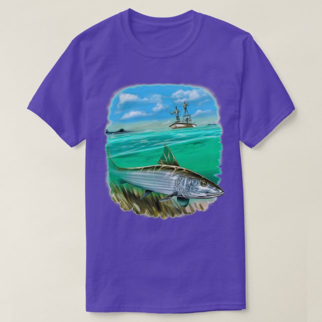 Camiseta Pesca de pescadores de peces cebada de imagen comp (Diseño del anverso)