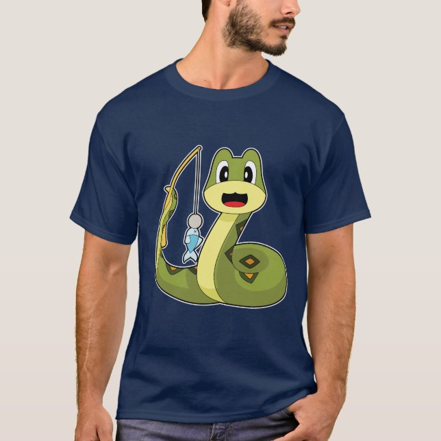 Camiseta Pesca de pescadores de serpientes (Anverso)