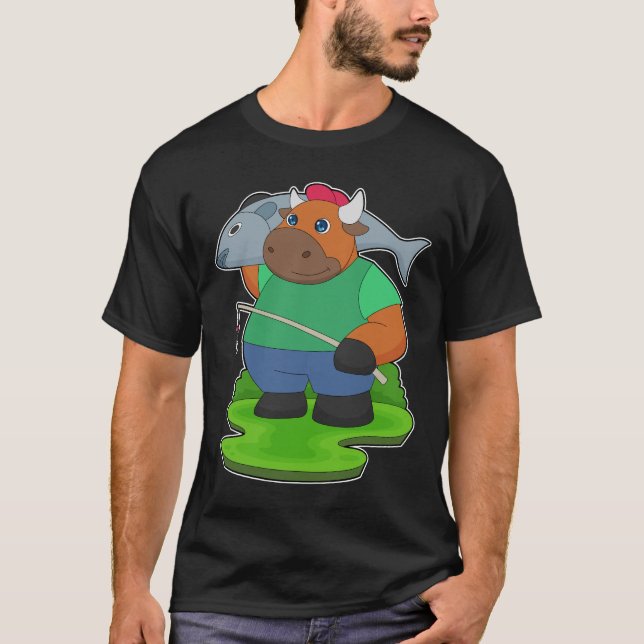 Camiseta Pesca de pez ángel toro (Anverso)