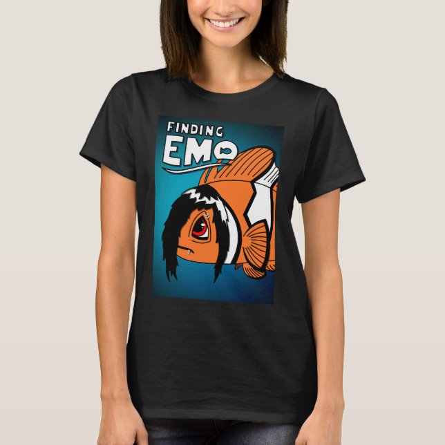 Camiseta Pesca de pez lobo triste (Anverso)