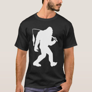 Camiseta Pesca De Pie Grande Funny Sasquatch Y Pescado Noct