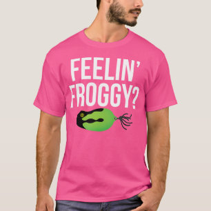 Camiseta Pesca de rana de agua de popa Sensación de escarch
