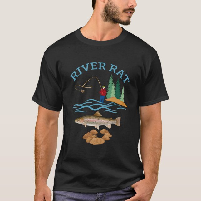 Camiseta Pesca de rata de río (Anverso)