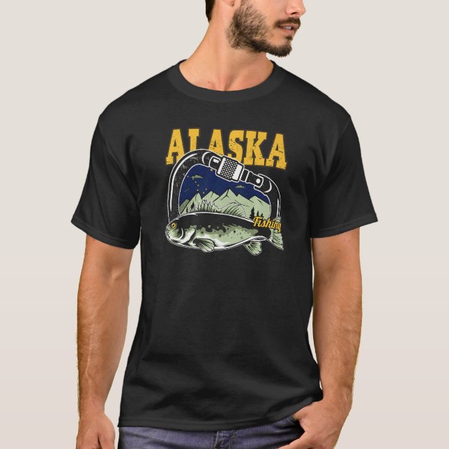 Camiseta Pesca de Retro Carabiner Alaska (Anverso)