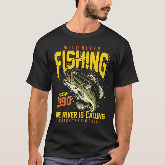 Camiseta Pesca de río que estás pescando muy cerca (Anverso)