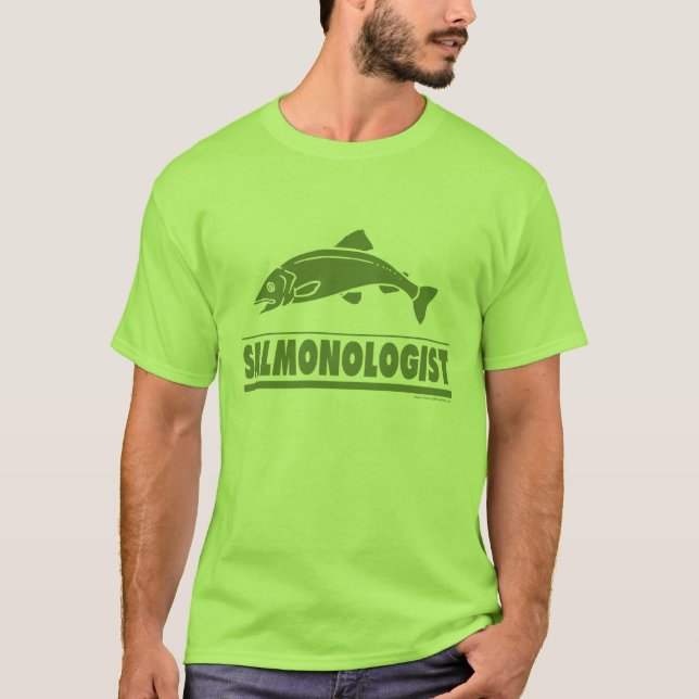 Camiseta Pesca de salmón (Anverso)