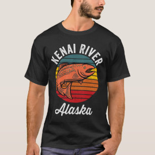 Camiseta Pesca de salmón en el río Kenai Alaska