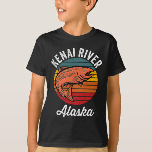 Camiseta Pesca de salmón en el río Kenai Alaska