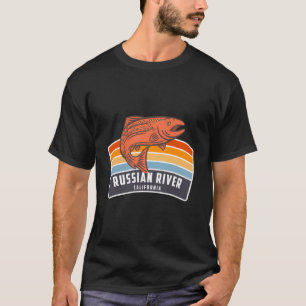 Camiseta Pesca de salmón en el río ruso California