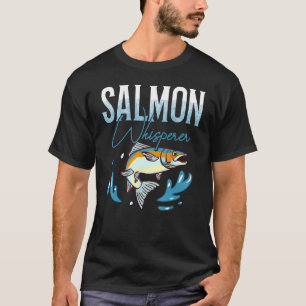 Camiseta Pesca de salmón en la pesca de peces de la época
