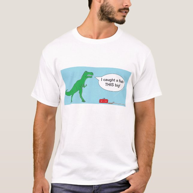 Camiseta Pesca de T-Rex (Anverso)