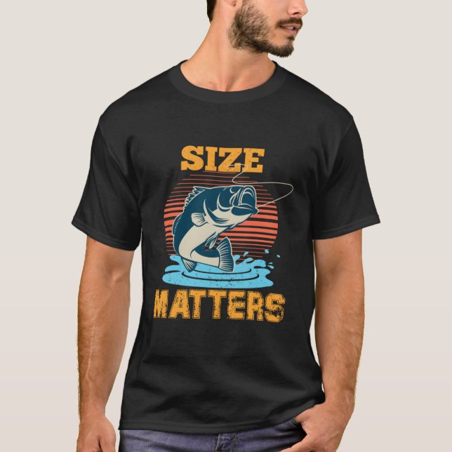 Camiseta Pesca de tamaño (Anverso)