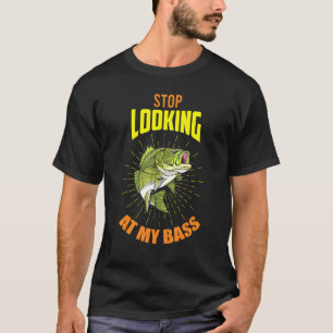Camiseta Pesca de trasero negro - Deja de mirar mi trasero