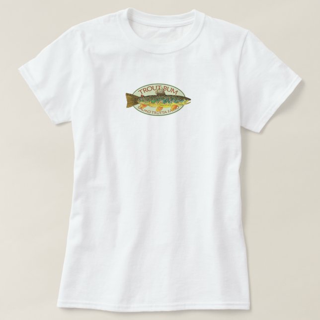 Camiseta Pesca de trucha (Diseño del anverso)