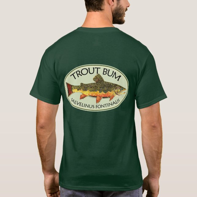 Camiseta Pesca de trucha (Reverso)