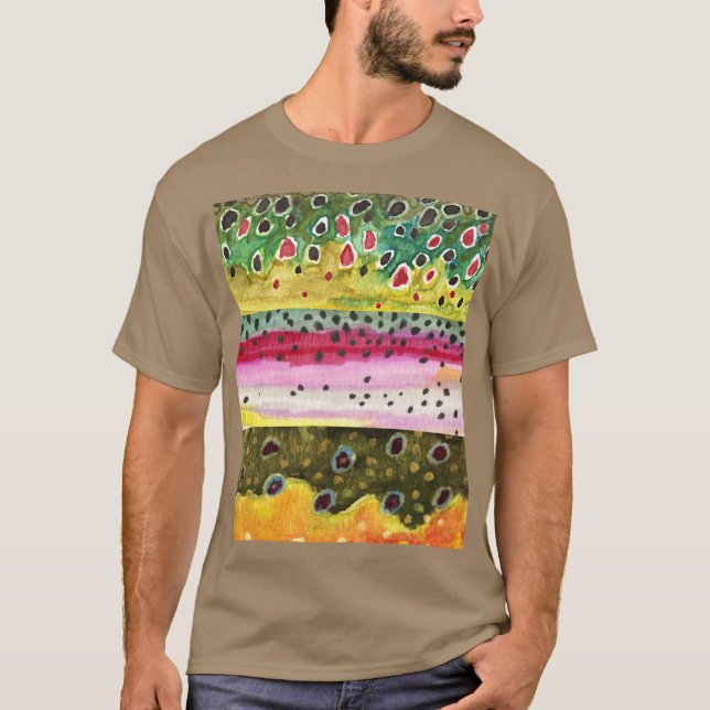 Camiseta Pesca de trucha (Anverso)