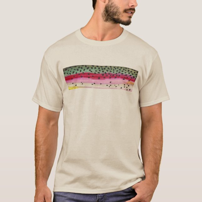 Camiseta Pesca de trucha arco iris (Anverso)