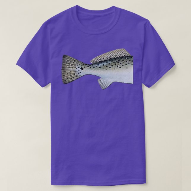 Camiseta Pesca de trucha con abismos  (Diseño del anverso)