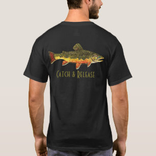 Camiseta Pesca de trucha de captura y liberación