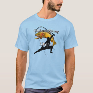 Camiseta Pesca de trucha de garganta de Ninja Pesca Ligera