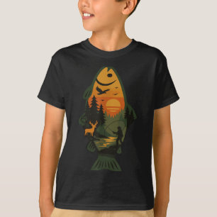 Camiseta Pesca de trucha Pesca al aire libre Naturaleza sil