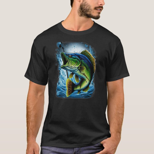 Camiseta Pesca de trucha Pesca Naturaleza Pescador al aire  (Anverso)