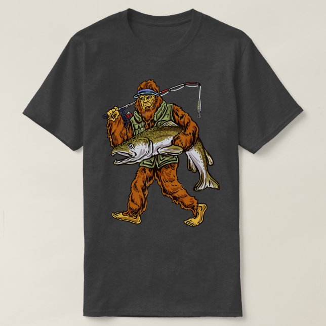 Camiseta Pesca de trucha pescadora King Salmon (Diseño del anverso)