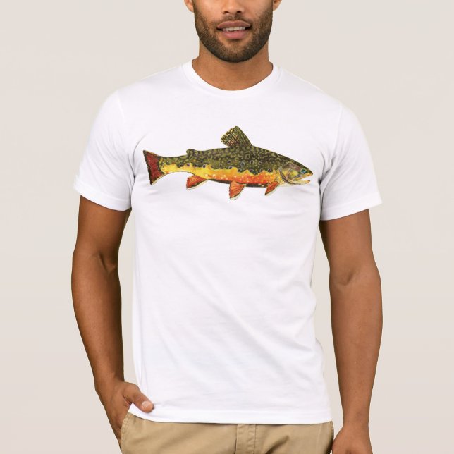 Camiseta Pesca de trucha rota (Anverso)