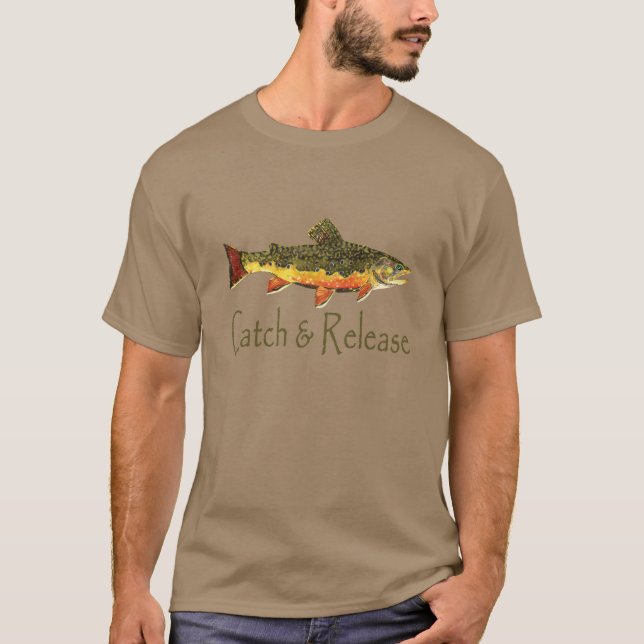Camiseta Pesca de truchas de captura y liberación (Anverso)