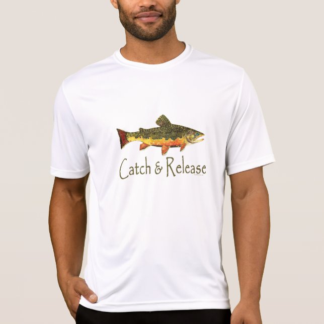 Camiseta Pesca de truchas de captura y liberación (Anverso)
