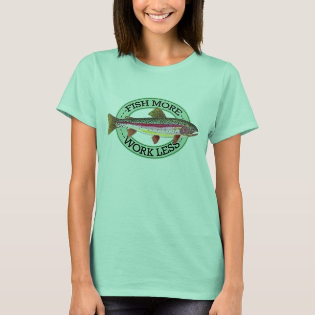 Camiseta Pesca de truchas humorísticas (Anverso)