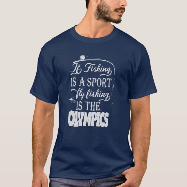 Camiseta Pesca De Un Deporte, Gráficos Vectores Escalables  (Anverso)