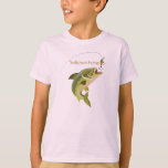 Camiseta Pesca de Yellowstone para niños<br><div class="desc">La camiseta de los niños de Organic by American Apparel tiene mangas cortas, el cuello de la tripulación y una gran impresión de un pez mordiendo un gancho en la parte delantera. El texto dice "Yellowstone". Se muestra en tamaño joven M y en blanco. Este elemento funciona mejor en colores...</div>