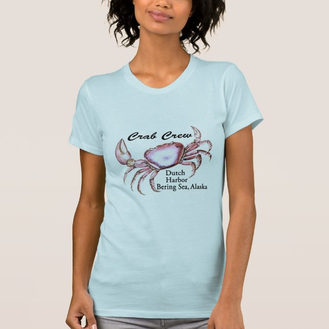 Camiseta Pesca del cangrejo de Alaska del mar de Bering (Anverso)