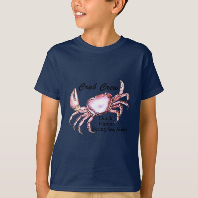 Camiseta Pesca del cangrejo de Alaska del mar de Bering (Anverso)