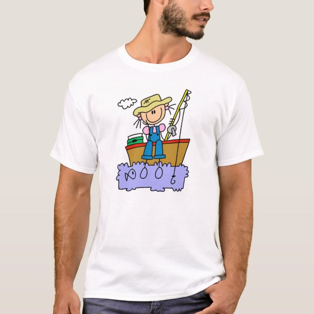 Camiseta Pesca del chica del palillo (Anverso)