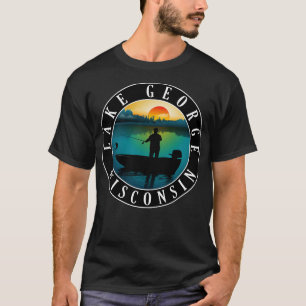Camiseta Pesca del lago George Wisconsin