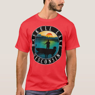 Camiseta Pesca del lago Haskell Wisconsin