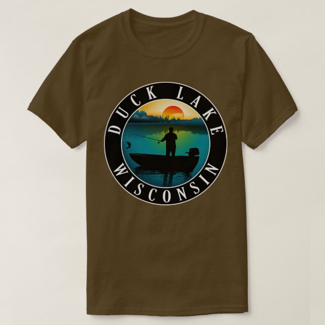Camiseta Pesca del lago Wisconsin (Diseño del anverso)